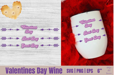 Valentines Day Wine SVG