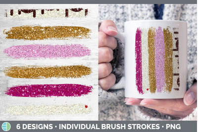 Ice Cream Brush Strokes | Dessert Sublimation Designs