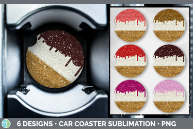 Ice Cream Car Coaster | Dessert Sublimation Bundle