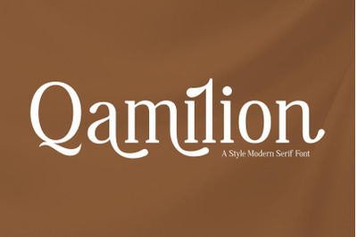 Qamilion Typeface
