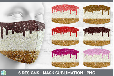 Ice Cream Mask | Sublimation Dessert Face Mask Designs