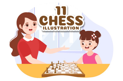 11 Chess Board Game Illustration