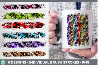 Paint Dabs Brush Strokes | Paint Splat Sublimation Designs