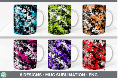 Paint Dabs Mug Sublimation | Paint Splat Coffee Cup Designs