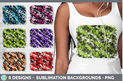 Paint Dabs Distressed Background | Paint Splat Sublimation Panel