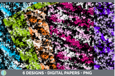 Paint Dabs Backgrounds | Paint Splat Digital Scrapbook Papers