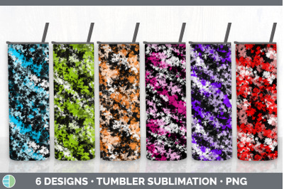 Paint Dabs Tumbler | Paint Splat Skinny Tumbler Sublimation Bundle