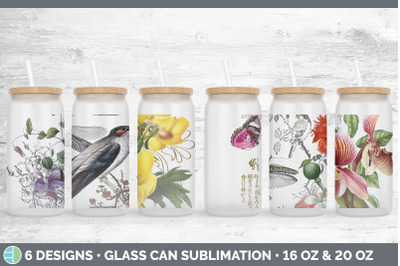 Vintage Glass Can | Sublimation Beer Mason Jar