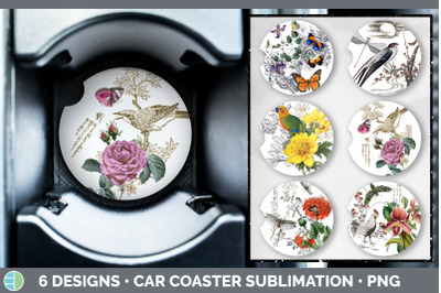 Vintage Car Coaster | Sublimation Designs Bundle