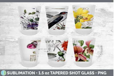 Vintage Shot Glass Sublimation | Shot Glass 1.5oz TapeBlack