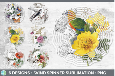 Vintage Wind Spinner | Sublimation Designs Bundle