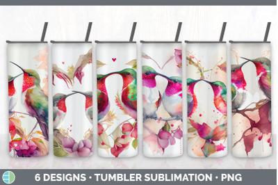 Valentines Hummingbird Tumbler Sublimation Bundle