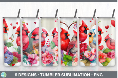 Valentines Cardinal Tumbler Sublimation Bundle