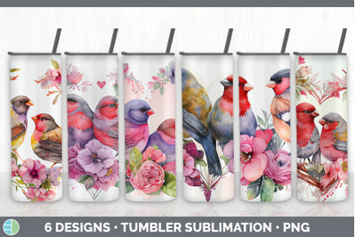 Valentines Finch Tumbler Sublimation Bundle