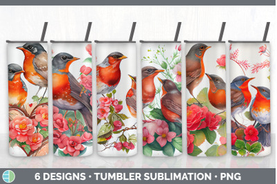 Valentines Robin Tumbler Sublimation Bundle