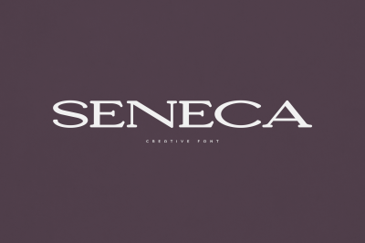 Seneca creative font