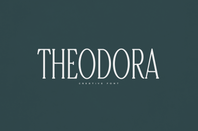 Theodora creative font