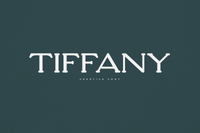 Tiffany creative font
