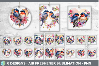 Valentines Barn Swallow Air Freshener | Sublimation Designs Bundle