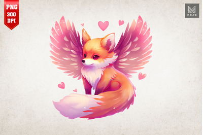 Cute Angel Fox Valentine&amp;&23;039;s Day 2