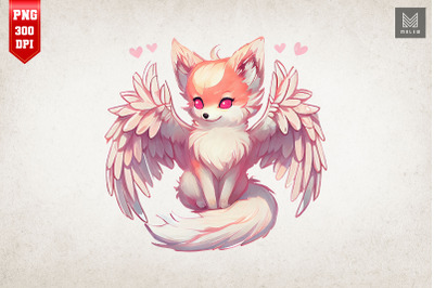 Cute Angel Fox Valentine&amp;&23;039;s Day 3