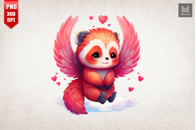 Cute Angel Red Panda Valentine&amp;&23;039;s Day 2