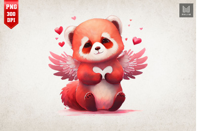 Cute Angel Red Panda Valentine&amp;&23;039;s Day 3