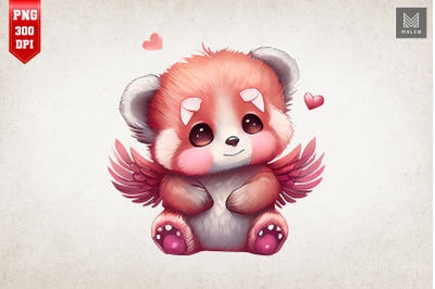 Cute Angel Red Panda Valentine&amp;&23;039;s Day 4