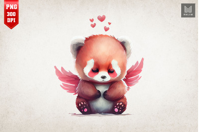 Cute Angel Red Panda Valentine&amp;&23;039;s Day 5