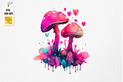 Hippie Psychedelic Mushroom Valentine 5