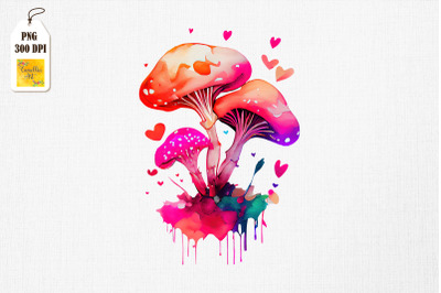 Hippie Psychedelic Mushroom Valentine 7