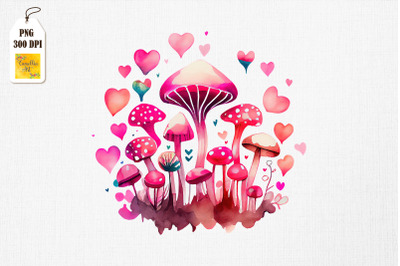 Hippie Psychedelic Mushroom Valentine 12