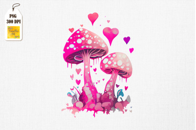 Hippie Psychedelic Mushroom Valentine 19