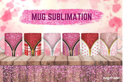 Valentines Mug Wrap Sublimation