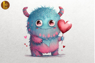 Cute Monster Happy Valentine&#039;s Day 18