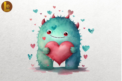 Cute Monster Happy Valentine&#039;s Day 20