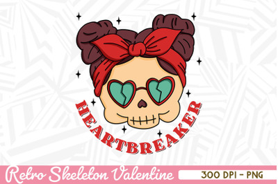Heartbreaker Retro Skeleton Valentine