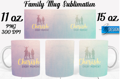 Family Mug Sublimation | Coffee 11 Oz | 15 Oz Mug Sublimation