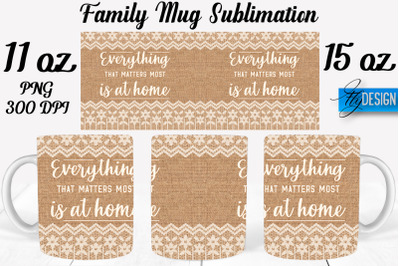 Family Mug Sublimation | Coffee 11 Oz | 15 Oz Mug Sublimation