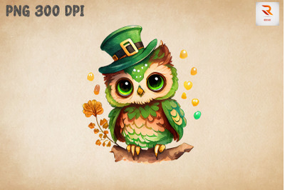 Cute Owl Saint Patrick&#039;s Day