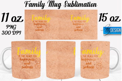 Family Mug Sublimation | Coffee 11 Oz | 15 Oz Mug Sublimation