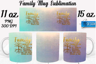 Family Mug Sublimation | Coffee 11 Oz | 15 Oz Mug Sublimation