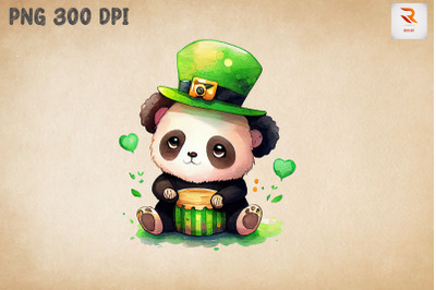 Cute Panda Saint Patrick&#039;s Day