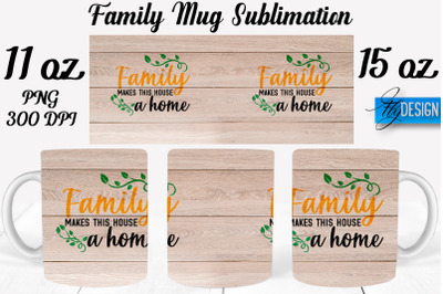 Family Mug Sublimation | Coffee 11 Oz | 15 Oz Mug Sublimation