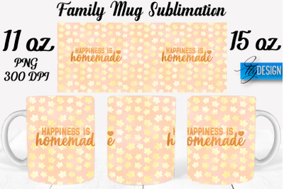 Family Mug Sublimation | Coffee 11 Oz | 15 Oz Mug Sublimation