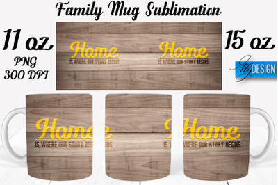 Family Mug Sublimation | Coffee 11 Oz | 15 Oz Mug Sublimation