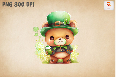 Cute Bear Saint Patrick&#039;s Day