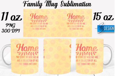 Family Mug Sublimation | Coffee 11 Oz | 15 Oz Mug Sublimation