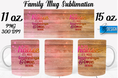 Family Mug Sublimation | Coffee 11 Oz | 15 Oz Mug Sublimation