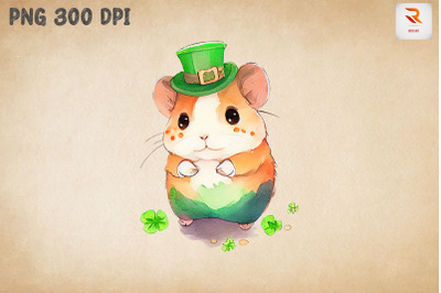 Cute Hamster Saint Patrick&#039;s Day